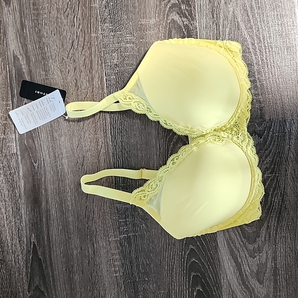 Natori "Feathers" underwire contour Plunge Bra - Picture 2 of 4